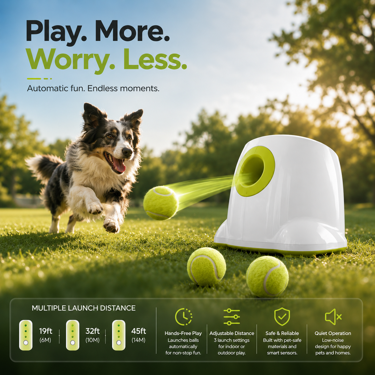 The OmniPaw™ FetchPro Automatic Ball Launcher
