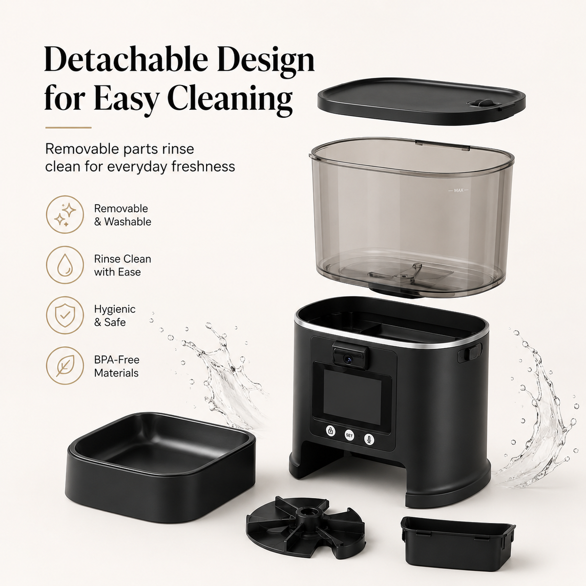 The OmniPaw™ MealSync Vision — 5L Smart Pet Feeder with 3MP Camera