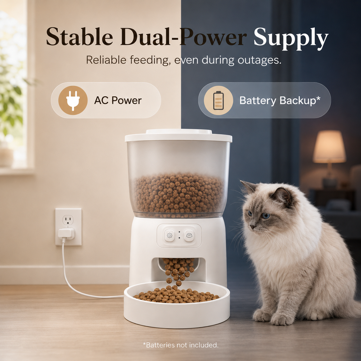 The OmniPaw™ MealSync 3 — 3L Smart Automatic Pet Feeder