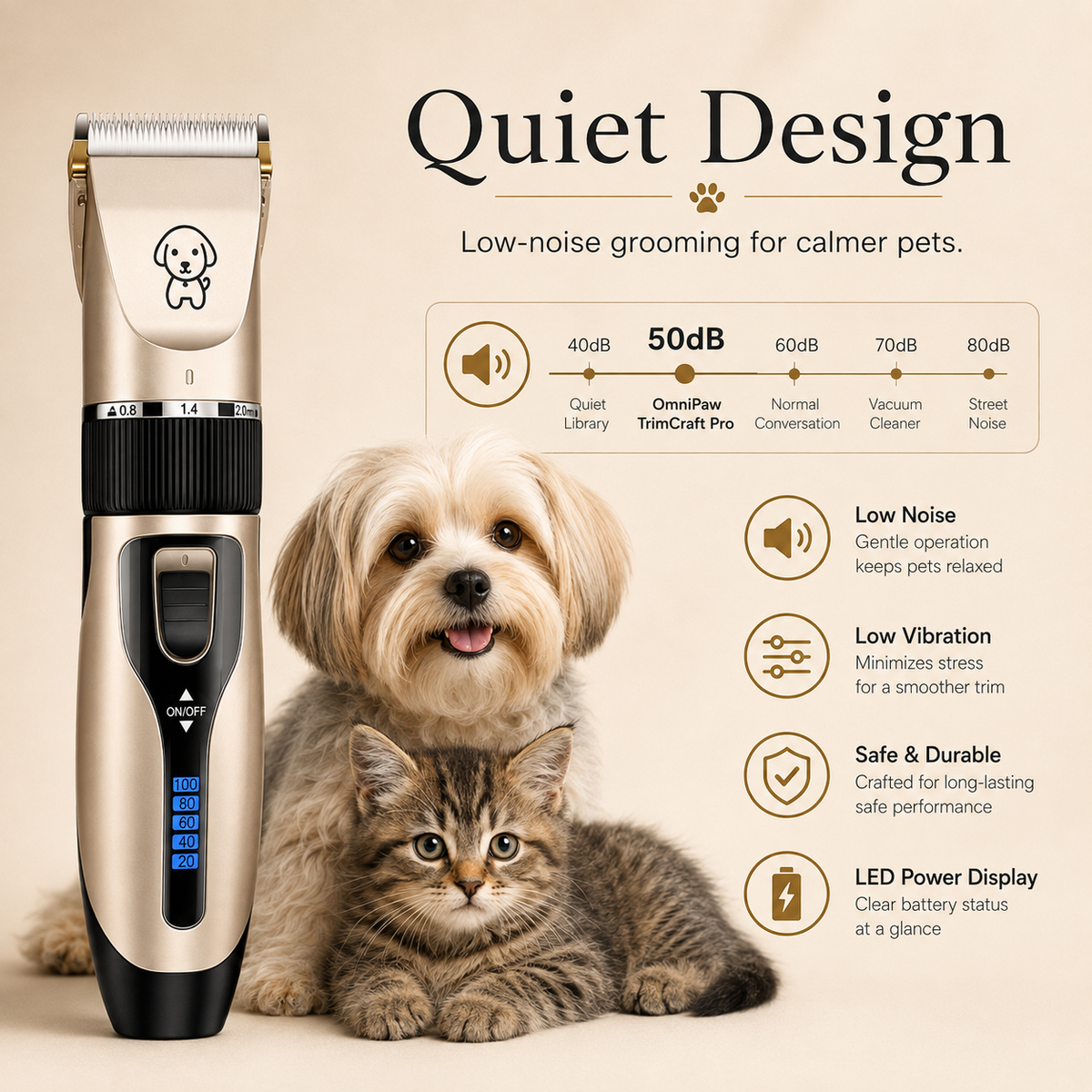The OmniPaw™ TrimCraft Pro — Cordless Pet Grooming & Trimming Kit