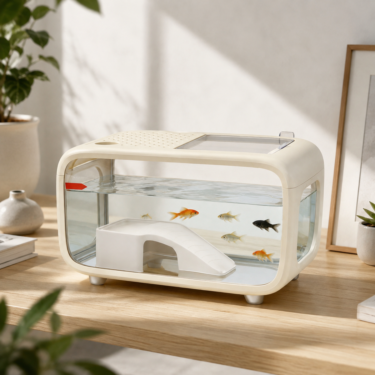 The OmniPaw™ AquaArc 3.5 — Smart Nano Aquarium with Integrated Filtration & 3-Color Lighting