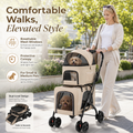 The OmniPaw™ DuoGlide — 3-in-1 Double Pet Stroller with Detachable Carriers