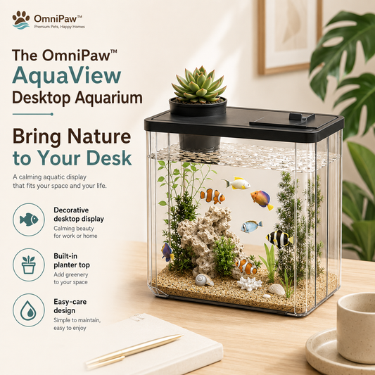 The OmniPaw™ AquaView Desktop Aquarium