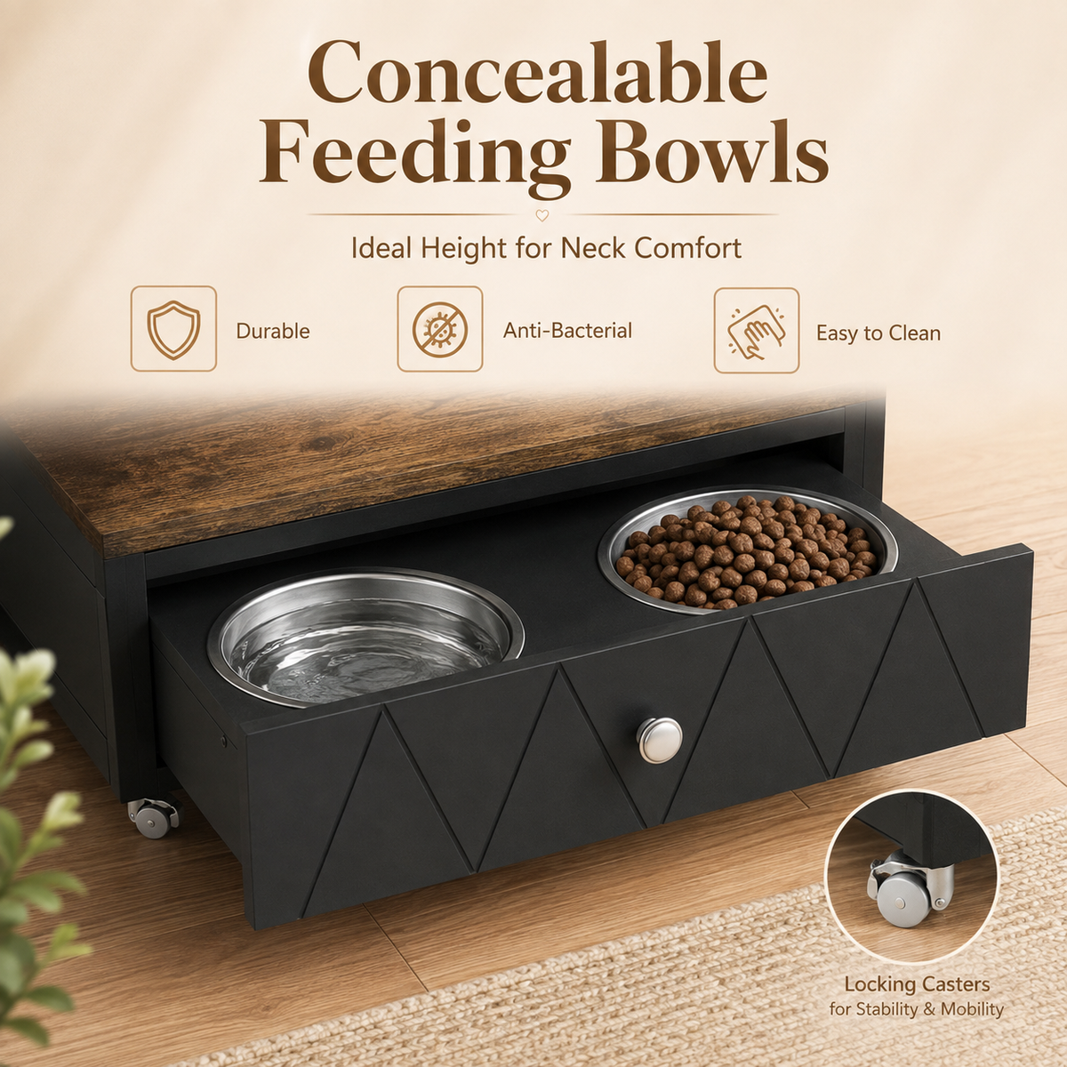 The OmniPaw™ DineHaus Feeding & Storage Station