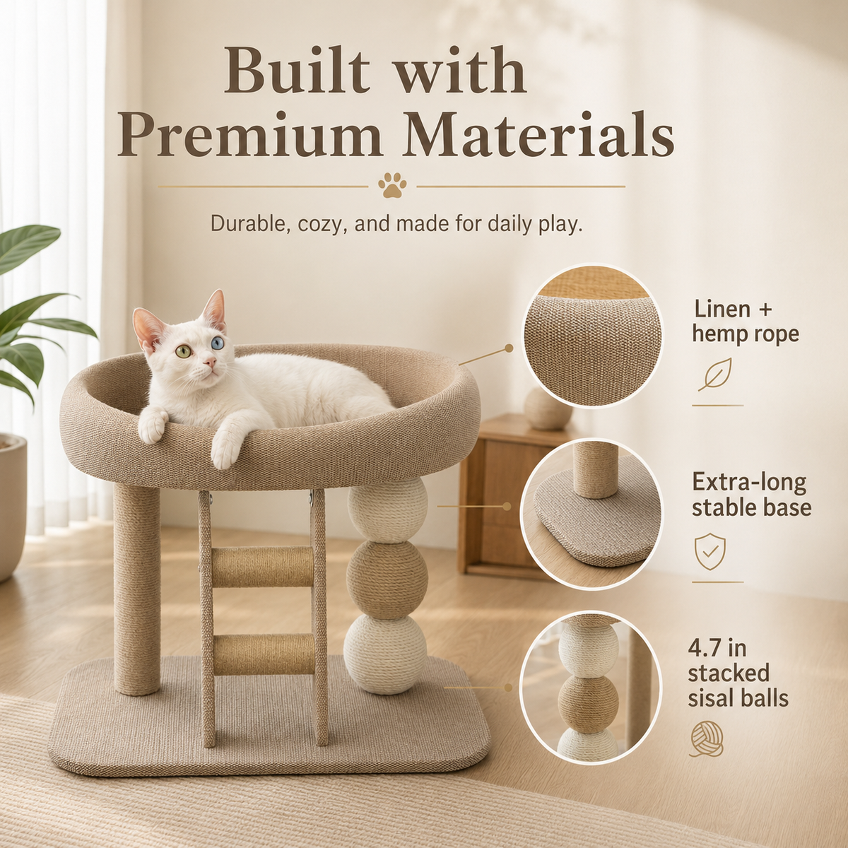The OmniPaw™ ClimbNest Multi-Level Cat Activity Tree