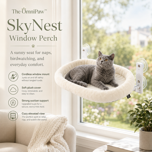 The OmniPaw™ SkyNest Window Perch