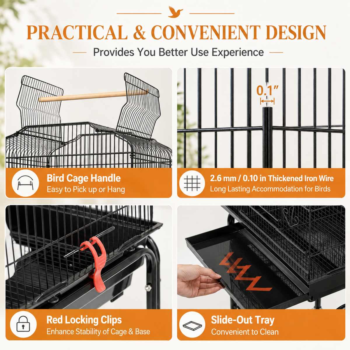 The OmniPaw™ PerchVista Open-Top Bird Habitat