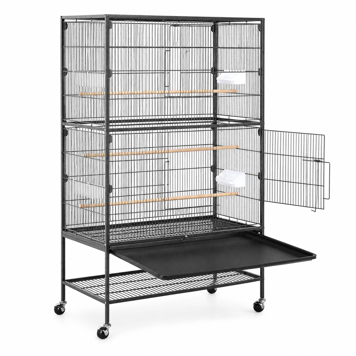 The OmniPaw™ FlightHaven Rolling Bird Cage
