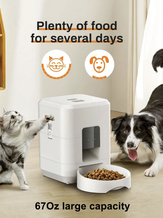 The OmniPaw™ MealSync — 2L Smart Automatic Pet Feeder for Dogs & Cats