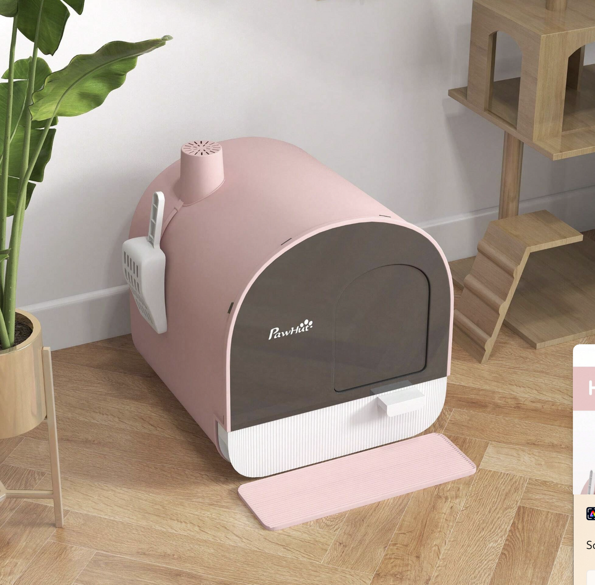 The OmniPaw™ LitterHaven — Covered Cat Litter Box with Pull-Out Tray & Odor Filter