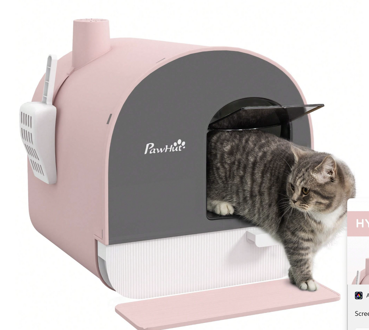 The OmniPaw™ LitterHaven — Covered Cat Litter Box with Pull-Out Tray & Odor Filter