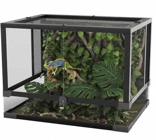 The OmniPaw™ TerraVista 34 Glass Reptile Terrarium